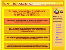 Tablet Screenshot of derarbeitsplan.ch